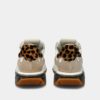 PHILIPPE MODEL Sneakers Donna LA RUE LOW WOMAN ANIMALIER Blanc Sable A11ELRLDWA01_3