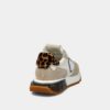 PHILIPPE MODEL Sneakers Donna LA RUE LOW WOMAN ANIMALIER Blanc Sable A11ELRLDWA01_5