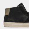 D.A.T.E. Sneakers Uomo HILL HIGH VINTAGE CALF BLACK ARMY_5