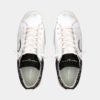 PHILIPPE MODEL Sneakers Donna PRSX LOW WOMAN VEAU GLITTER Blanc Noir PRLD VGL3_5