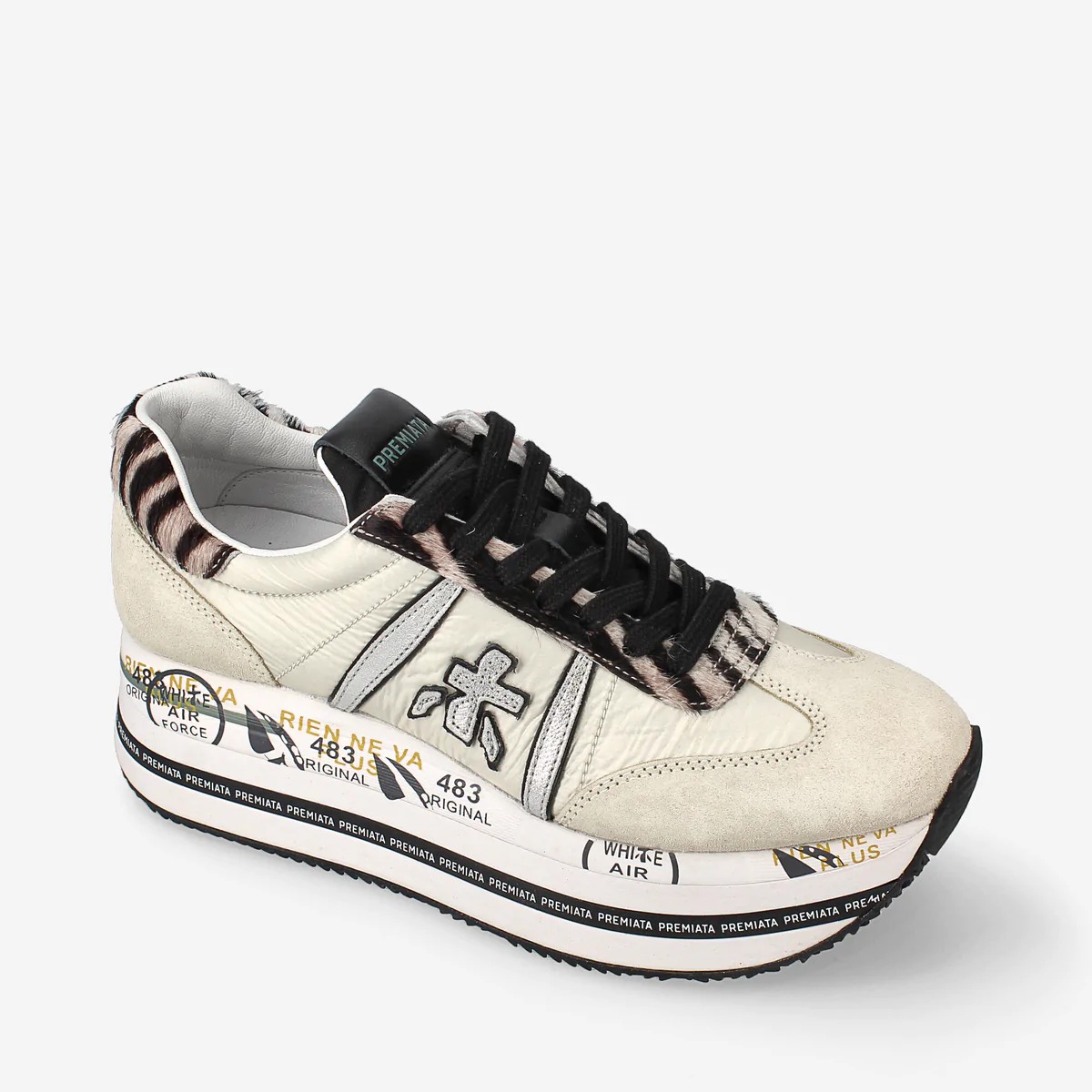 PREMIATA Scarpe Donna BETH VAR 6014 Argento 2 Voglino Abbigliamento