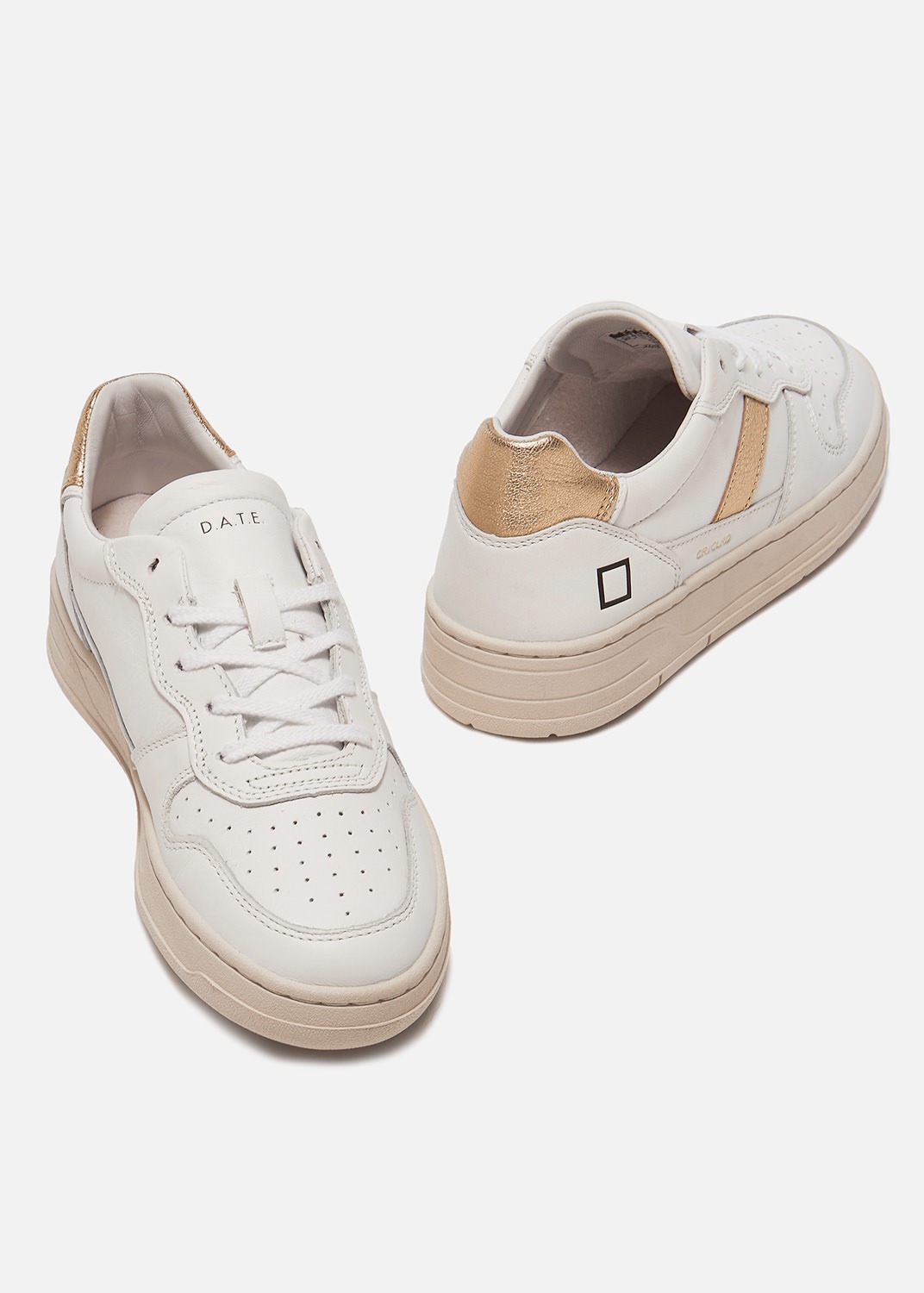 D.A.T.E. Sneakers Donna COURT 2.0 COLORED WHITE-PLATINUM (2)