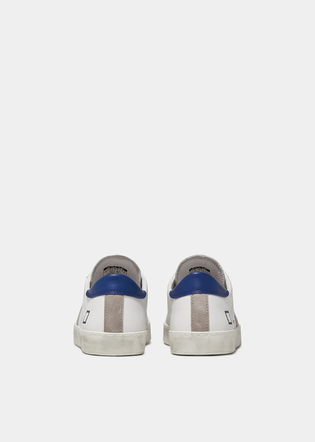 D.A.T.E. Sneakers Uomo HILL LOW CALF WHITE-BLUETTE (4)