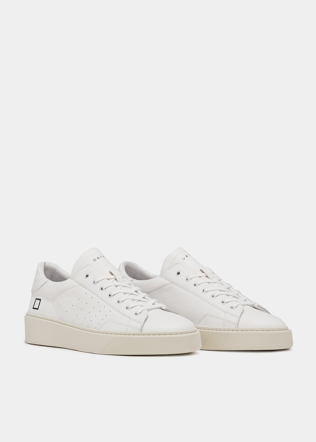 D.A.T.E. Sneakers Uomo LEVANTE CALF WHITE (6)