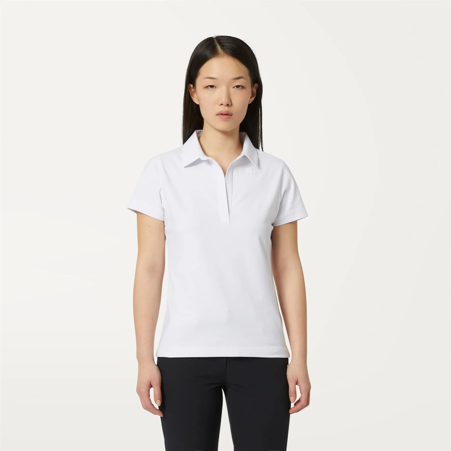 K-WAY Polo Donna CHARLETTE K8123IW White 001 (4)