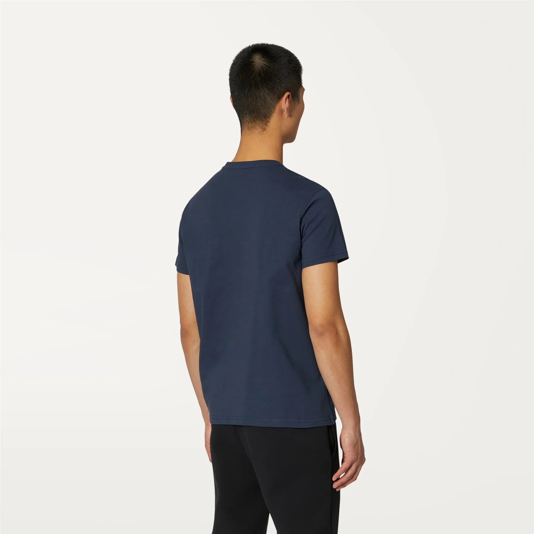 K-WAY T-Shirt Uomo ODOM MULTIPLE LETTERING K4127ZW Blue Depht K89 (1)