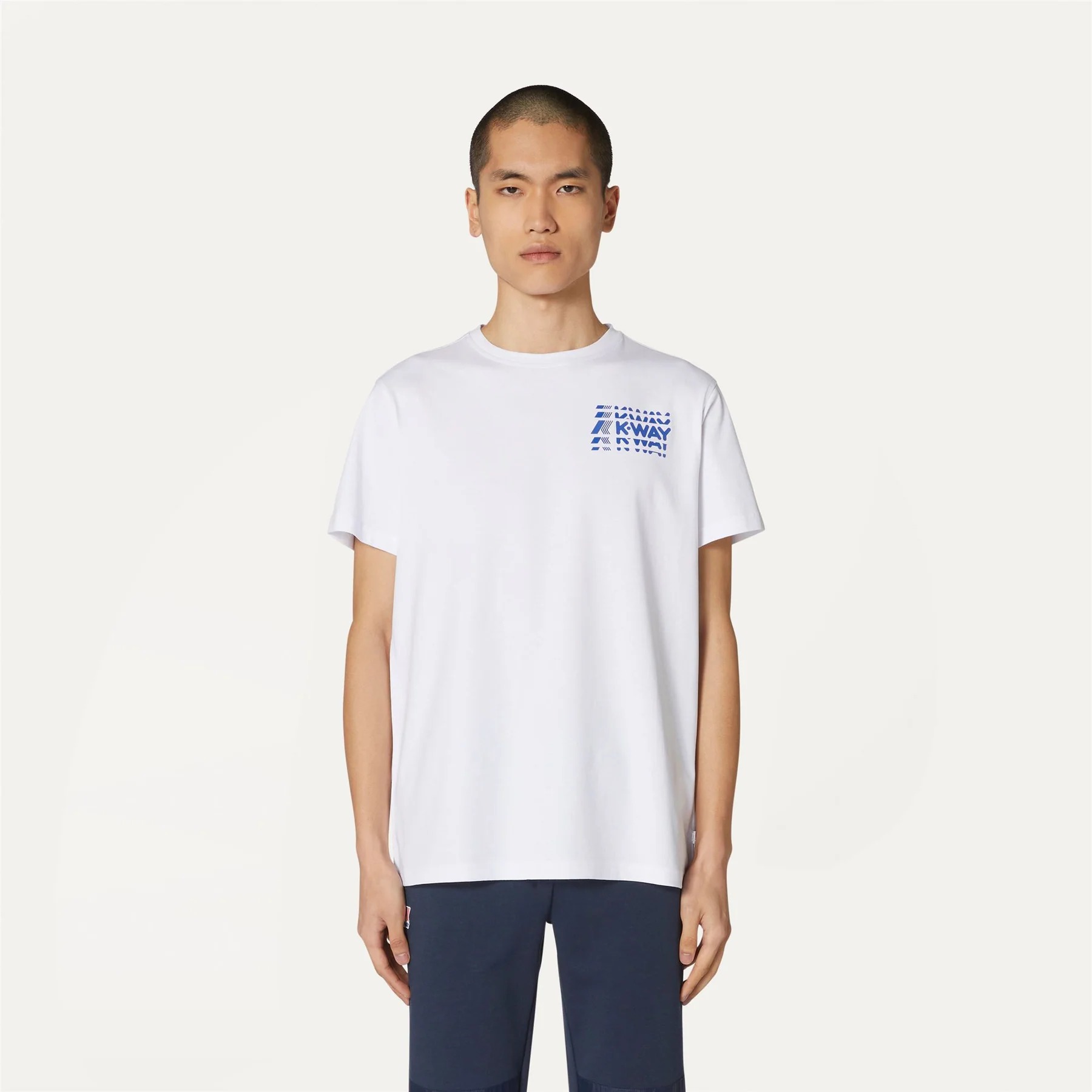 K-WAY T-Shirt Uomo ODOM MULTIPLE LETTERING K4127ZW White 001 (4)