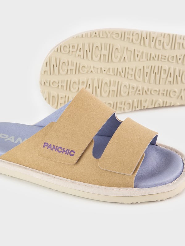 PANCHIC Sandalo Donna P65 Flat Slide in Microfibra SAND (3)