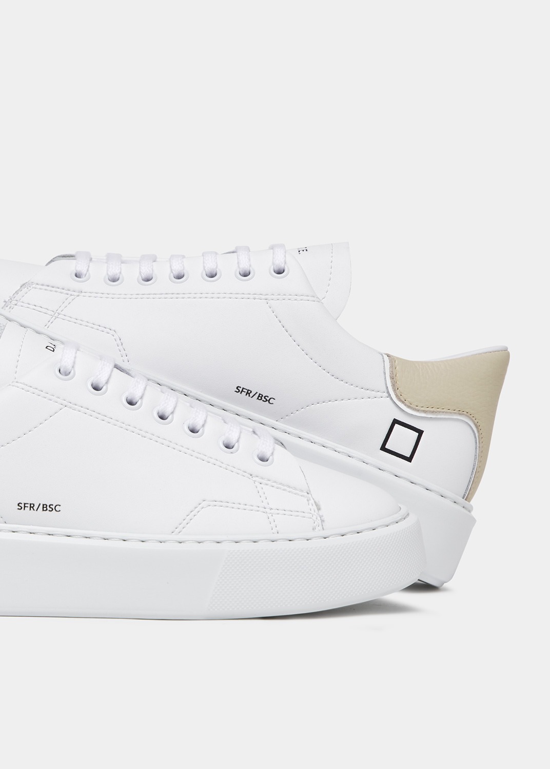 D.A.T.E. Sneakers Donna SFERA BASIC White Beige (3)