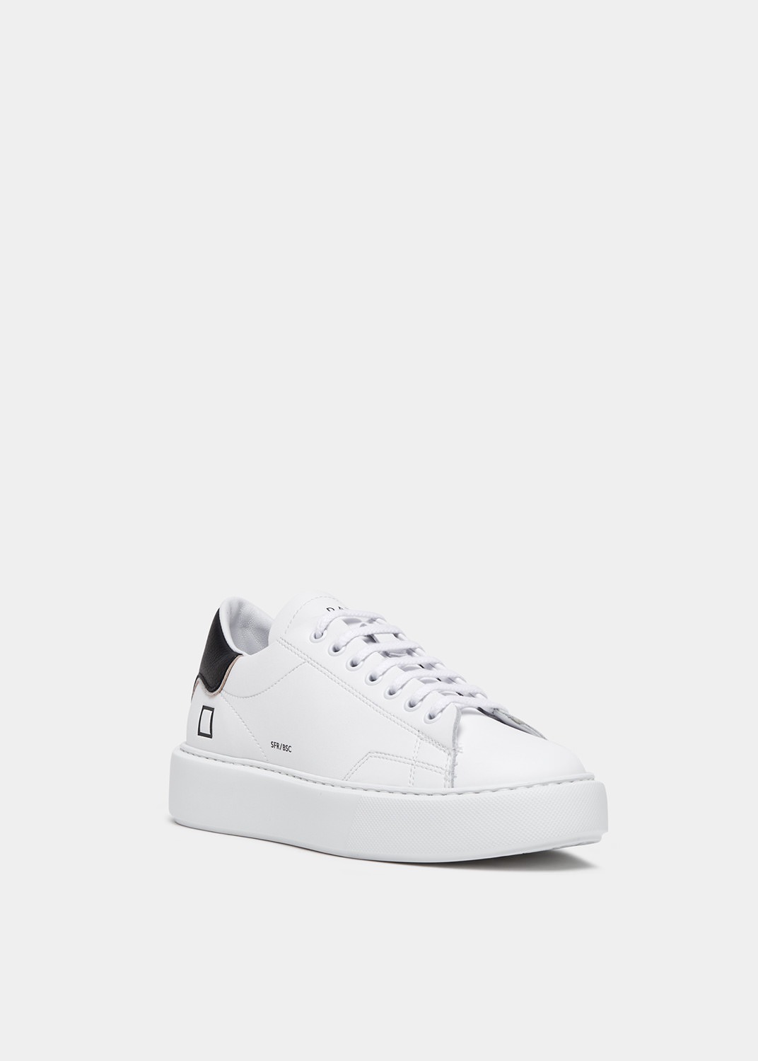 D.A.T.E. Sneakers Donna SFERA BASIC White Black (4)
