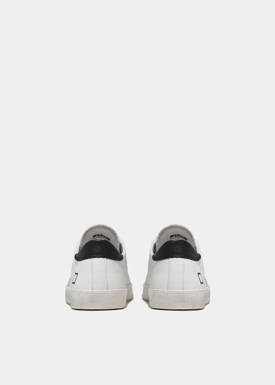 D.A.T.E. Sneakers Uomo HILL LOW CALF White-Black (4)