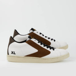 VALSPORT Sneakers Uomo XL LOGO SUEDE VT2305M Bianco Cognac.