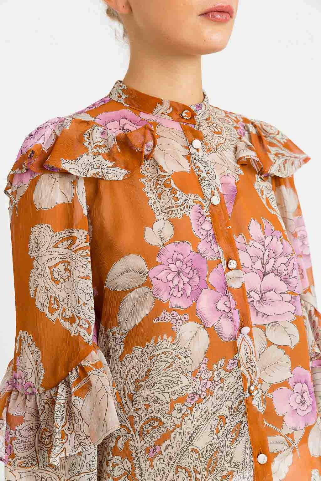 TWINSET Camicia 232TP213F Cachemire Rose Brown (3)