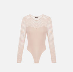 ELISABETTA FRANCHI Body in viscosa BK64B46E2 Rosa Cipria