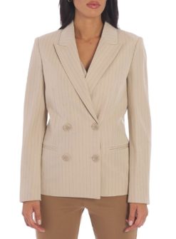 TWINSET Blazer 242TP2150 Beige Gessato Lurex