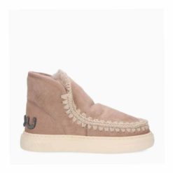 MOU Eskimo sneakers bold glitter logo Camel