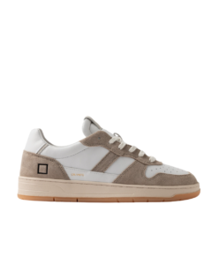 D.A.T.E. Sneakers Uomo COURT 2.0 VINTAGE CALF WHITE BEIGE