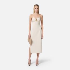 ELISABETTA FRANCHI Abito AB76951E2 Burro