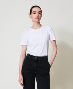 TWINSET T-Shirt 251TP2072 Bianco Ottico