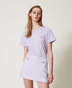TWINSET T-Shirt 251TT2040 Fiori di Lilla
