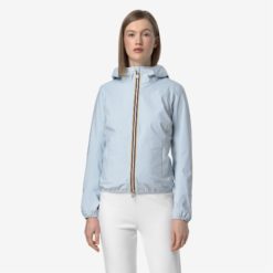 K-WAY Giubbino Donna LILY STRETCH DOT K5127LW Blue Baby 121