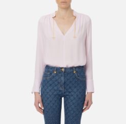 ELISABETTA FRANCHI Camicia in georgette CA08051E2 Quarzo
