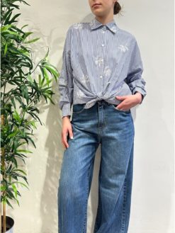 VICOLO Camicia Righe TD1267 Blue