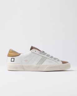 D.A.T.E. Sneakers Uomo HILL LOW SCRATCH WHITE MUSTARD
