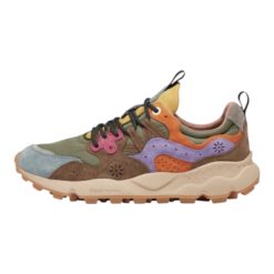 FLOWER MOUNTAIN Sneakers Donna YAMANO 3 UNI SUEDE/NYLON  KAKI MULTI