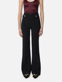 ELISABETTA FRANCHI Pantalone a palazzo PA02546E2 Nero