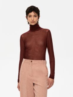 I BLUES Maglia Tulle Donna REPORT Bordeaux