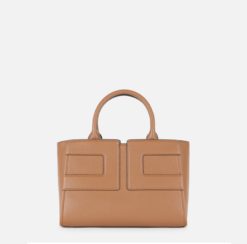 ELISABETTA FRANCHI Borsa Tote con logo BS35A56E2 Brown Sugar