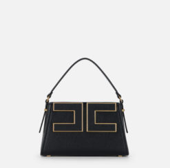 ELISABETTA FRANCHI Borsa Tote piccola con logo BS36A56E2 Nero