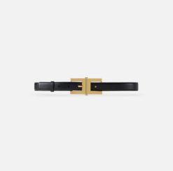 ELISABETTA FRANCHI Cintura con fibbia logo CT57S57E2 Nero