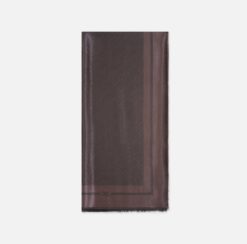 ELISABETTA FRANCHI Sciarpa con pattern logo SC12F56E2 Coffee