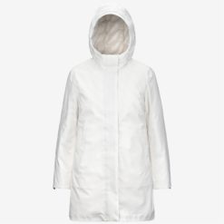 K-WAY Giaccone Donna MATHIEL BONDED PADDED K5136DW WHITE GARDENIA COMBO B2Z