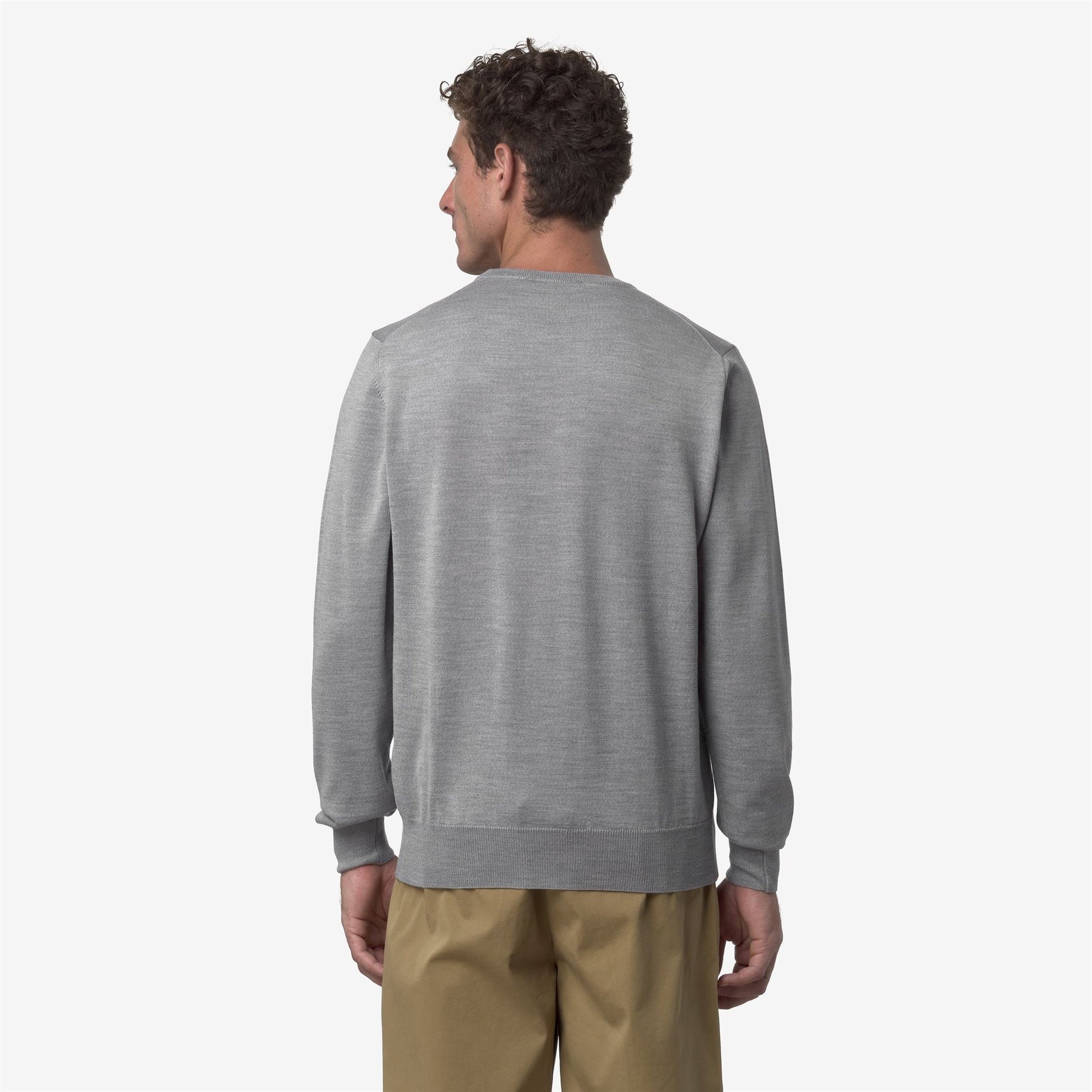 K-WAY Maglia Uomo SEBASTIEN MERINO K2142EW Beige Greyish XBD (1)