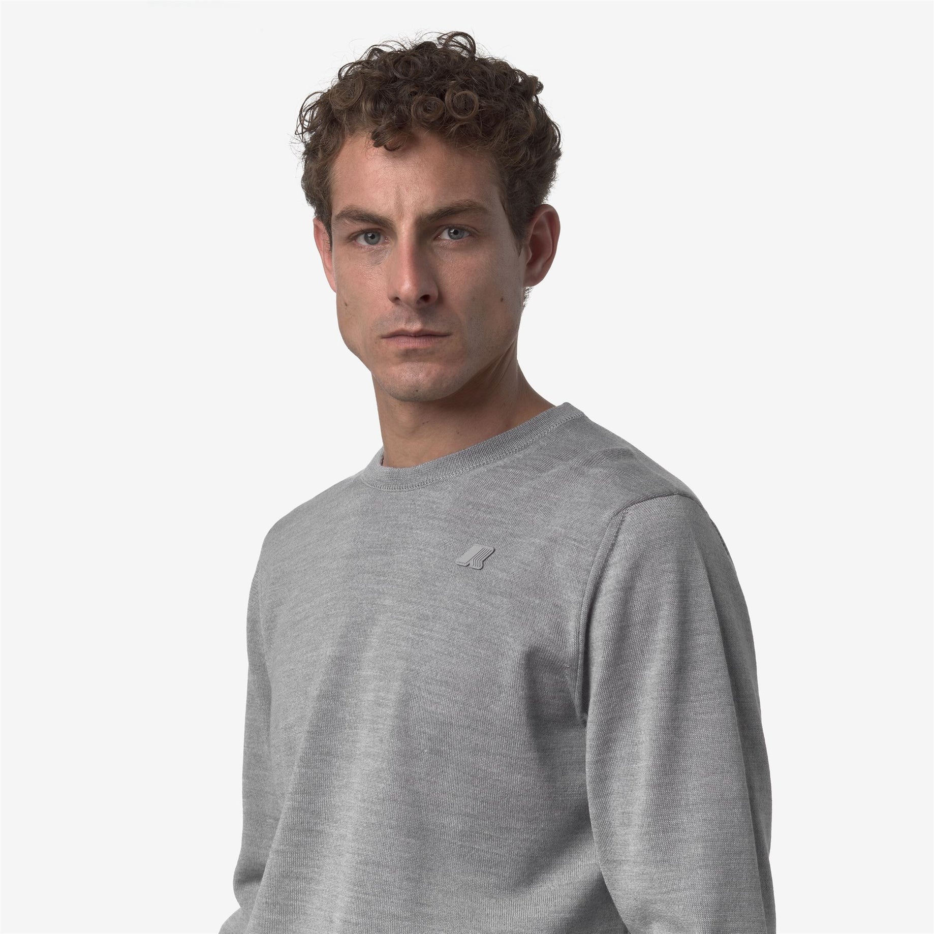 K-WAY Maglia Uomo SEBASTIEN MERINO K2142EW Beige Greyish XBD (4)