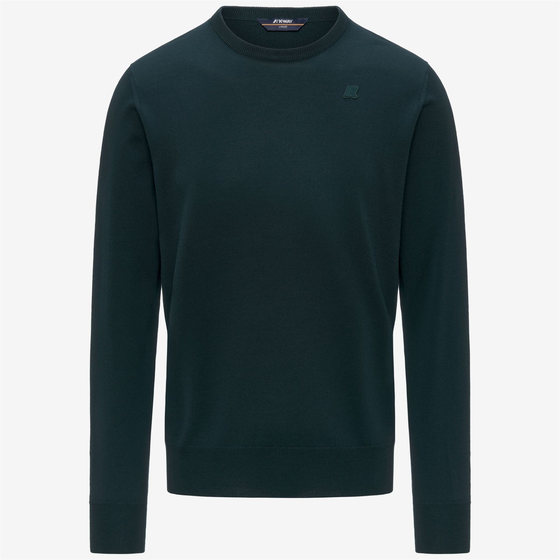 K-WAY Maglia Uomo SEBASTIEN MERINO K2142EW Green Ponderosa 614 (1)