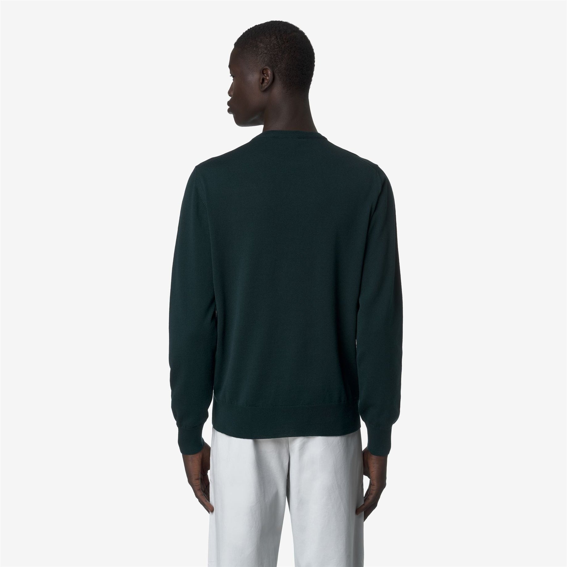 K-WAY Maglia Uomo SEBASTIEN MERINO K2142EW Green Ponderosa 614 (2)