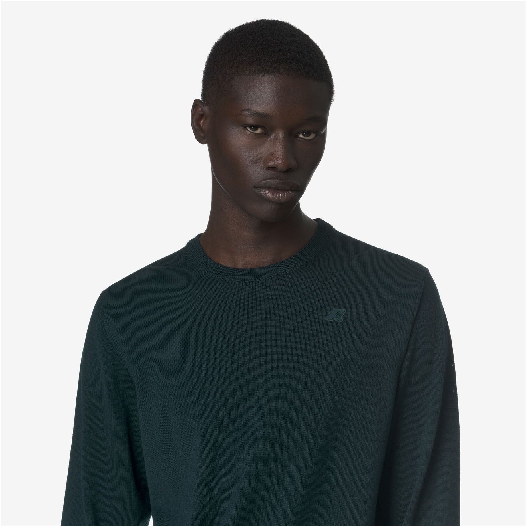K-WAY Maglia Uomo SEBASTIEN MERINO K2142EW Green Ponderosa 614 (5)