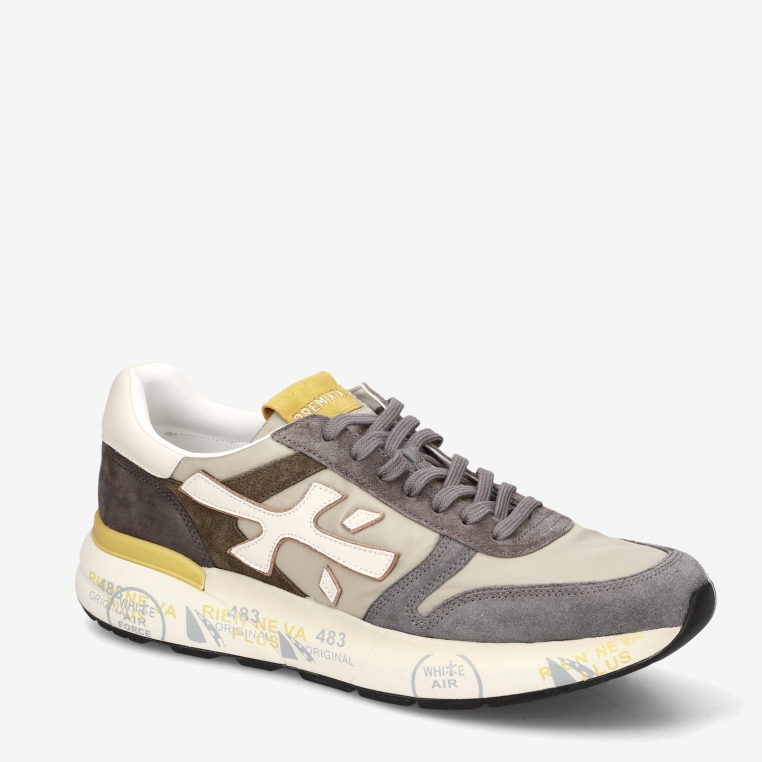 PREMIATA Scarpe Uomo MICK VAR 7713 Grey Beige (2)