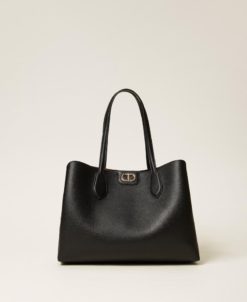 TWINSET  Borsa Shopper Bicolore 252TB7150 Nero Land