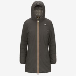 K-WAY Giaccone Donna DENISE ST THERMO DOUBLE K8134CW Black Olive Green Oak B42