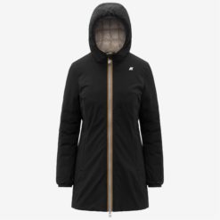 K-WAY Giaccone Donna DENISE ST THERMO DOUBLE K8134CW Black Pure Beige C BC9