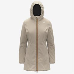 K-WAY Giaccone Donna DENISE ST WARM DOUBLE K6128UW Beige Cashmere Black Pure BCF