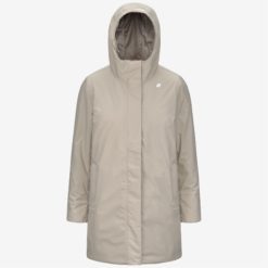 K-WAY Giaccone Donna SOPHIE SOFT TOUCH MARMOTTA K71326W Beige Cashmere Grey Goat B2X