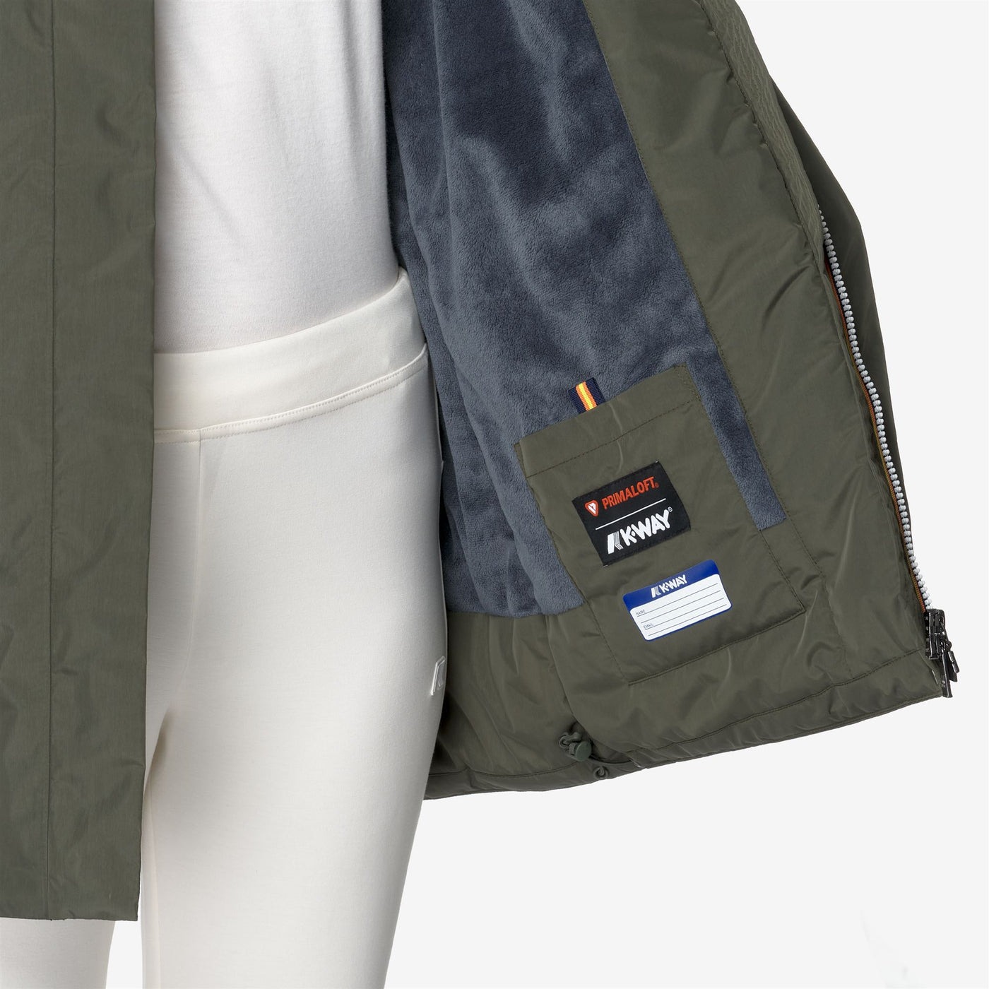 K-WAY Giaccone Donna SOPHIE SOFT TOUCH MARMOTTA K71326W Green B Blue A AL7 (5)