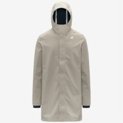 K-WAY Giaccone Uomo THOMAS BONDED K7126WW Beige Cashmere Blu Depth B2A
