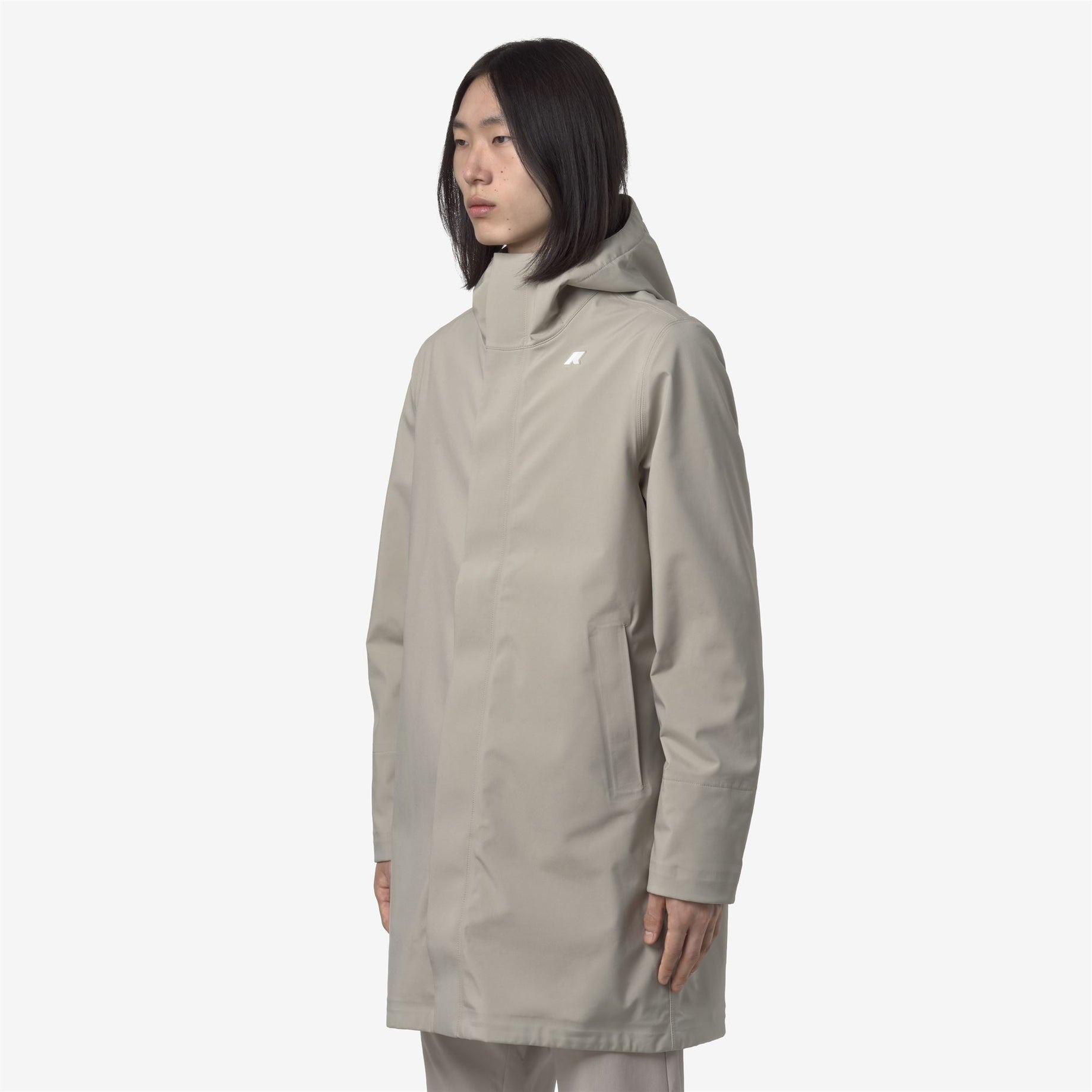 K-WAY Giaccone Uomo THOMAS BONDED K7126WW Beige Cashmere Blu Depth B2A (3)